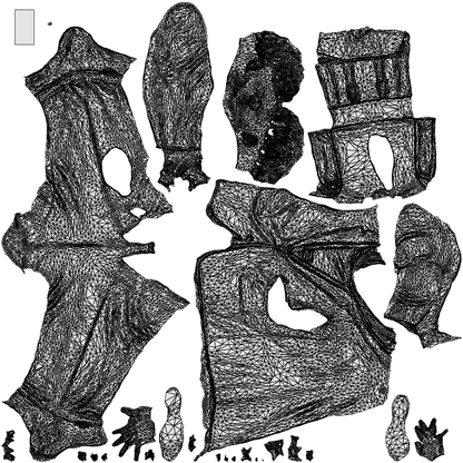 photogrammetry 3D man business standing, realistic human model archviz FBX, wireframe top-down view