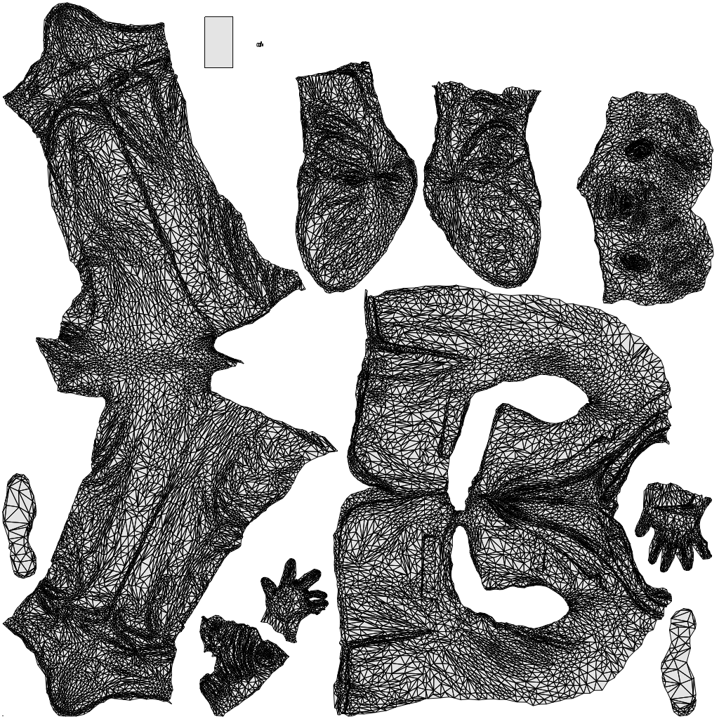 scanned 3D man business, photogrammetry people for Enscape and V-Ray, wireframe top-down view