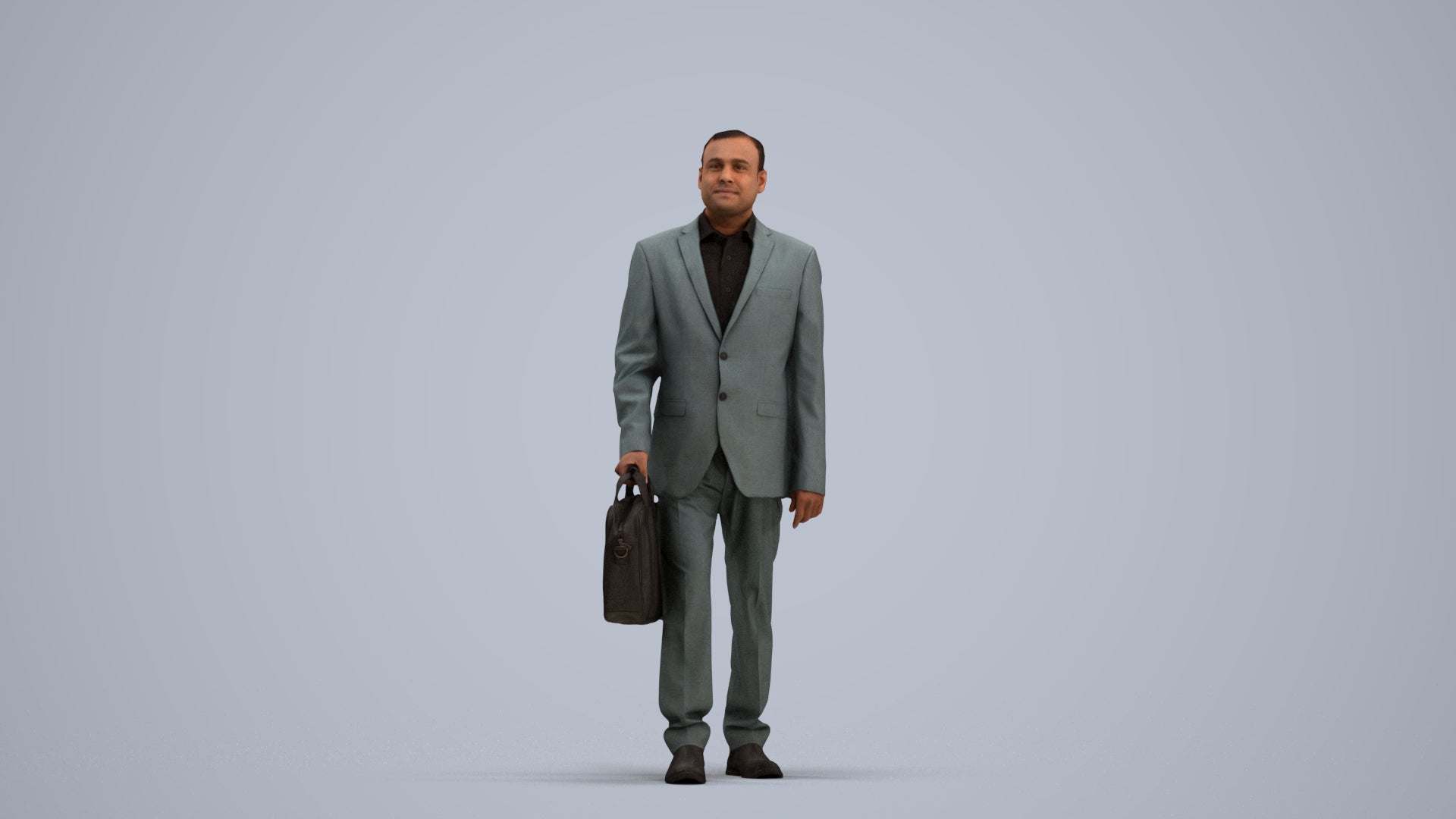 realistic 3D human man business, archviz people FBX OBJ for Blender, standing pose render