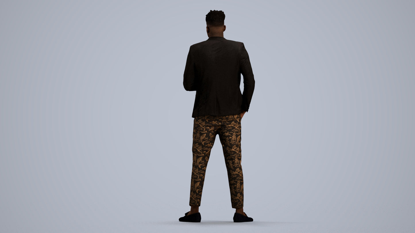 realistic 3D people man formal formalaffairs, render-ready for V-Ray and Corona, FBX OBJ, front view render
