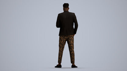 realistic 3D people man formal formalaffairs, render-ready for V-Ray and Corona, FBX OBJ, front view render