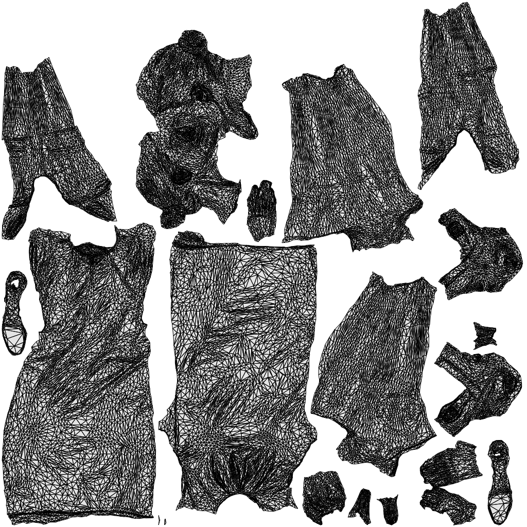 scanned 3D woman business standing, photogrammetry people for Enscape and V-Ray, wireframe top-down view