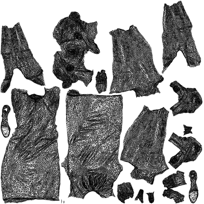 scanned 3D woman business standing, photogrammetry people for Enscape and V-Ray, wireframe top-down view