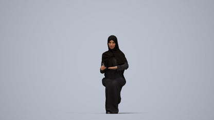 photogrammetry 3D woman sitting, realistic human model archviz FBX, top-down view render
