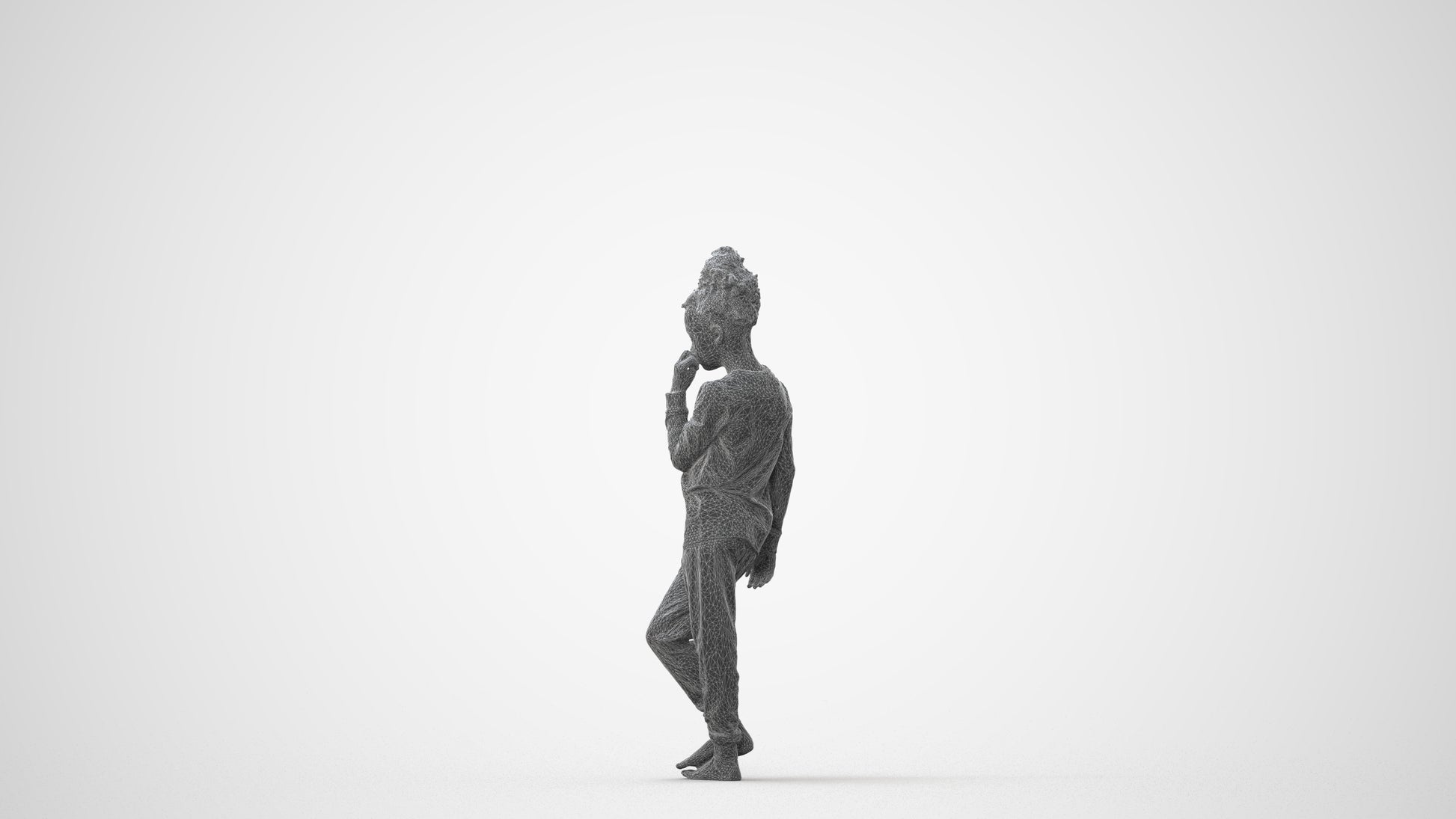 scanned 3D girl kids, photogrammetry people for Enscape and V-Ray, square thumbnail
