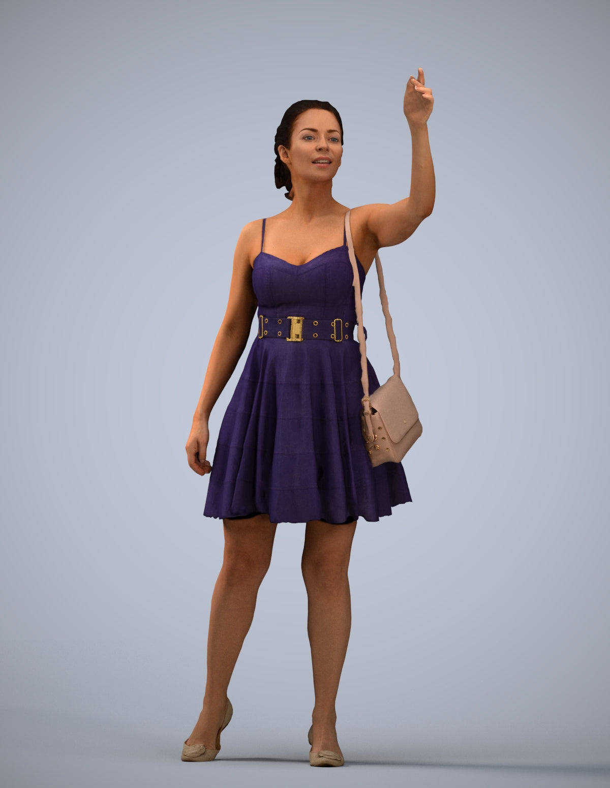 realistic 3D human woman formal formalaffairs, archviz people FBX OBJ for Blender