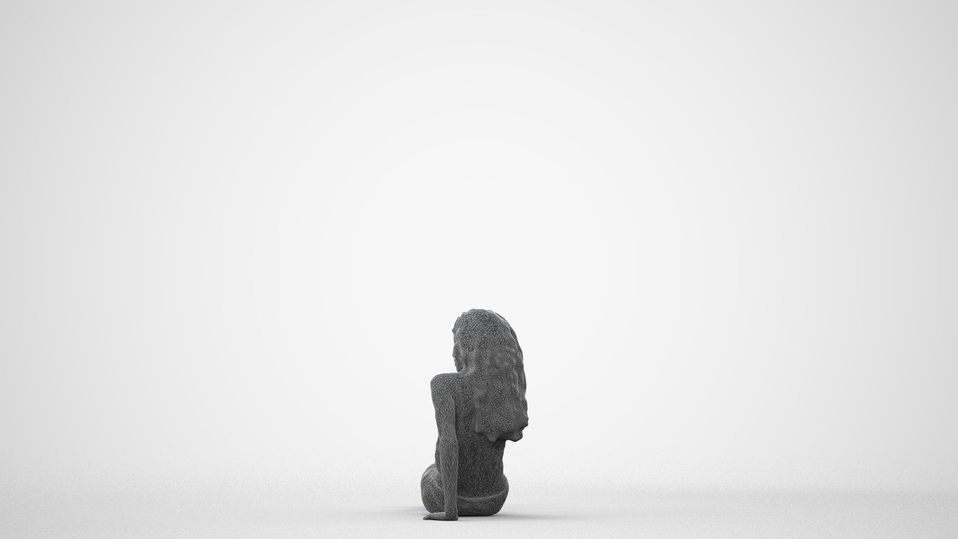 realistic 3D woman pool, scanned archviz people for Blender and 3ds Max, square thumbnail