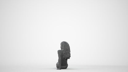 realistic 3D woman pool, scanned archviz people for Blender and 3ds Max, square thumbnail
