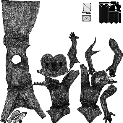 3D human model man hospitality, photogrammetry scanned person for archviz, wireframe top-down view