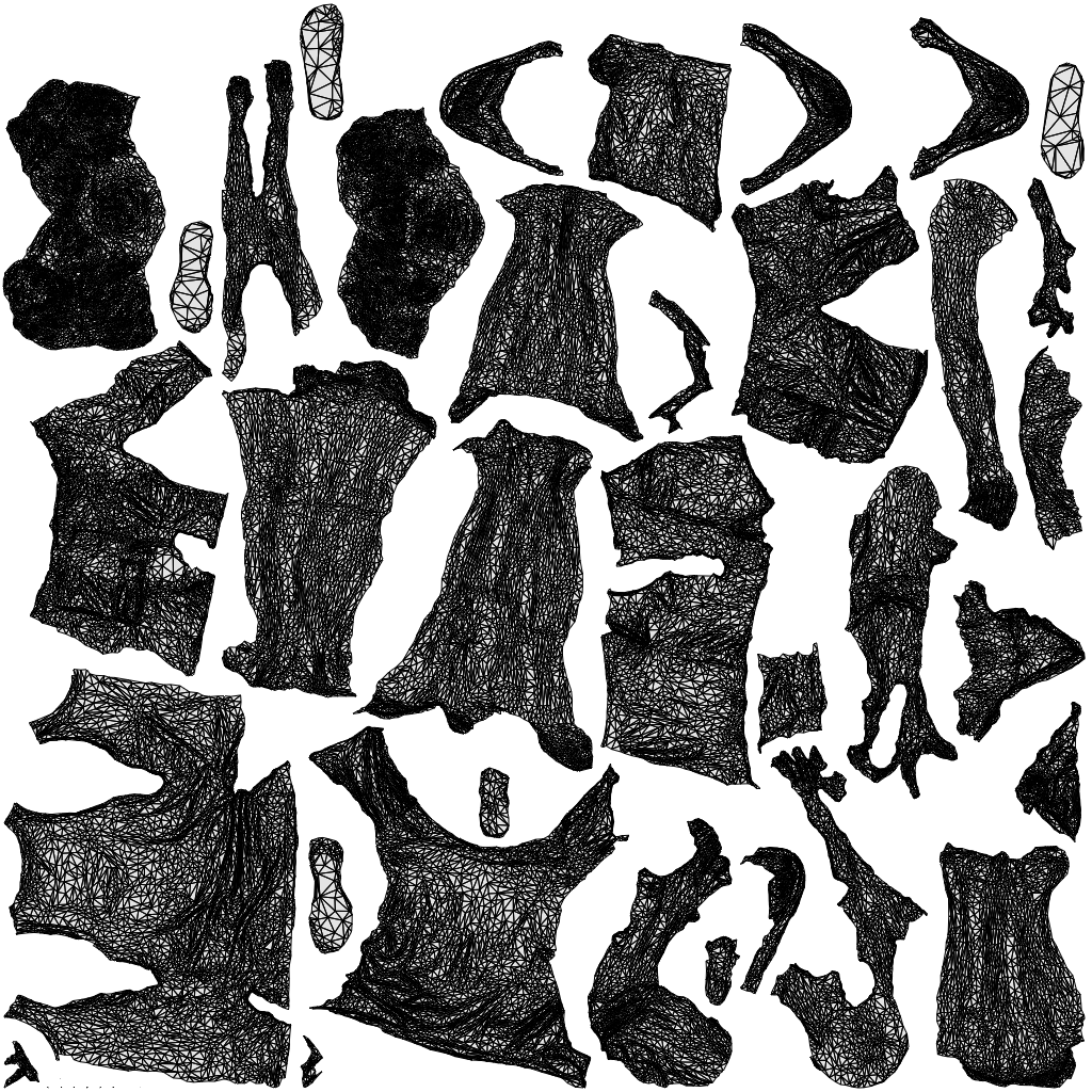 3D people model woman casual couple, scanned human for 3ds Max rendering, wireframe top-down view
