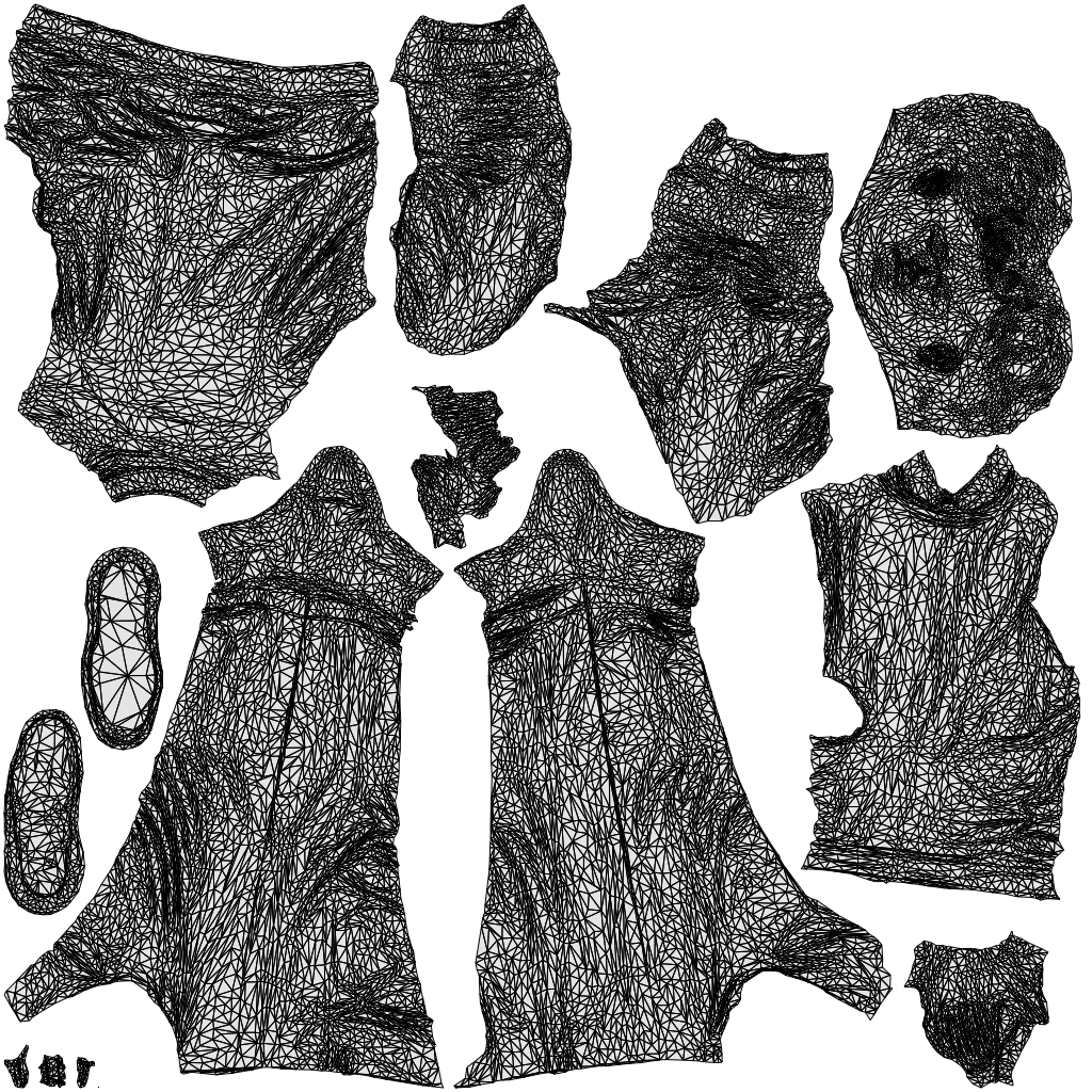 3D people model man casual walking, scanned human for 3ds Max rendering, wireframe top-down view