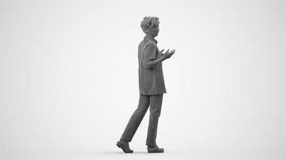 photogrammetry 3D woman medical, realistic human model archviz FBX, wireframe side view