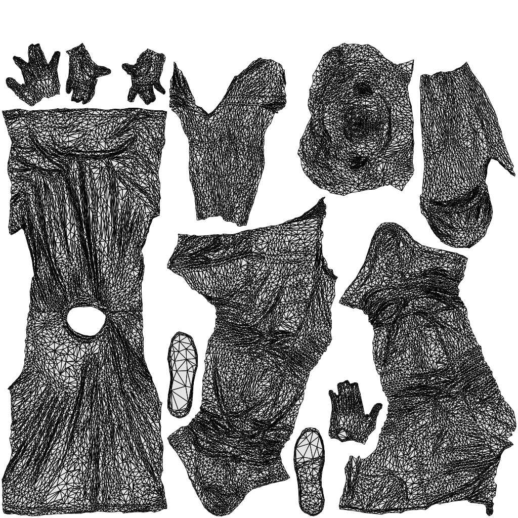 realistic 3D human man casual walking, archviz people FBX OBJ for Blender, wireframe top-down view