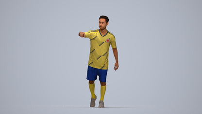 realistic 3D people man sport, render-ready for V-Ray and Corona, FBX OBJ, top-down view render