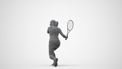 realistic 3D human girl sport, archviz people FBX OBJ for Blender, square thumbnail