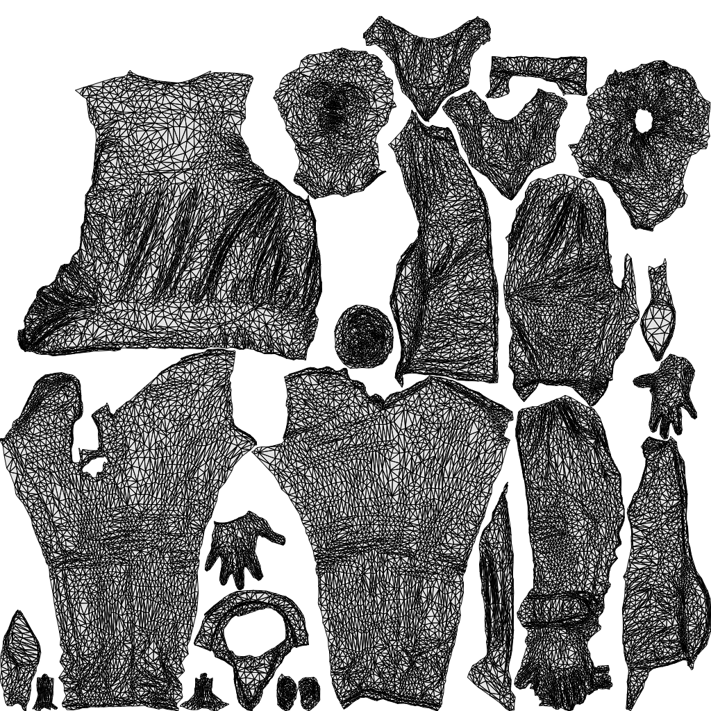 3D people model woman business standing, scanned human for 3ds Max rendering, wireframe top-down view