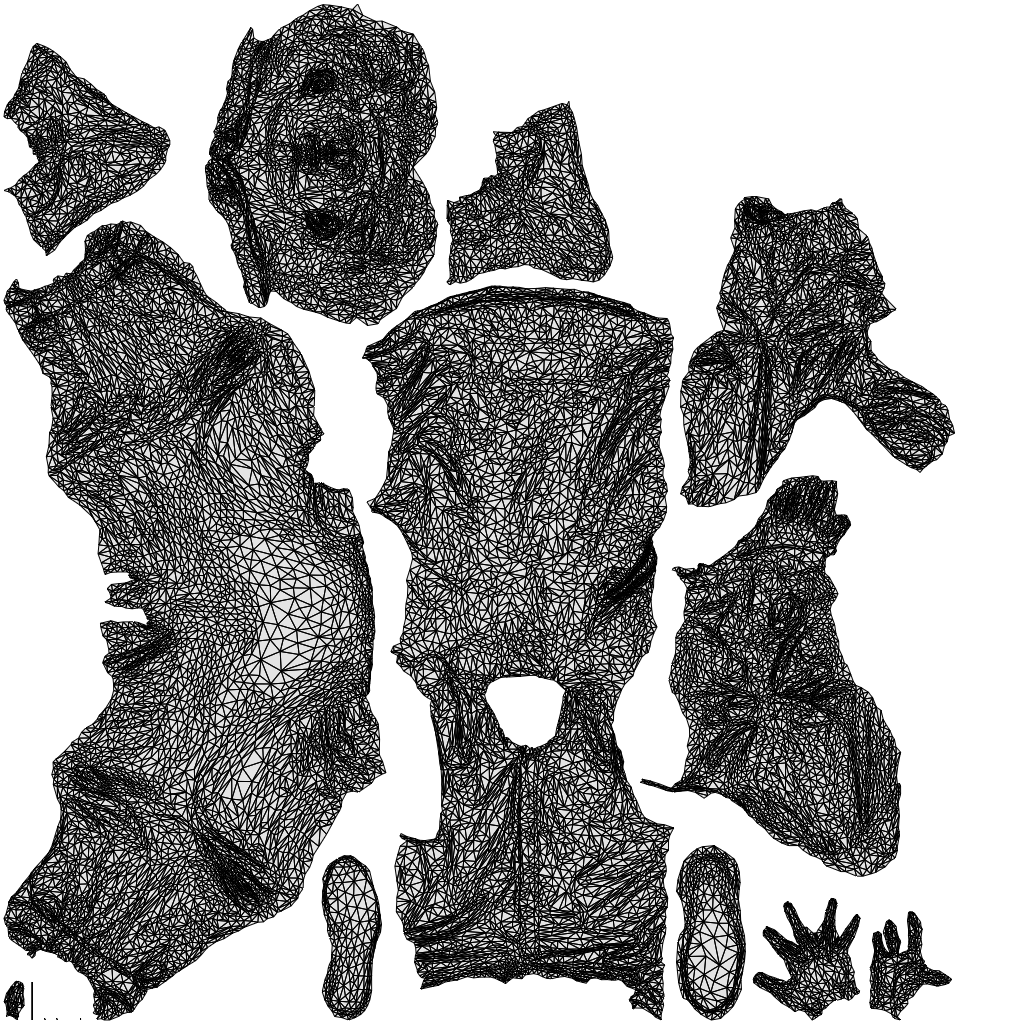 realistic 3D people man casual sitting, render-ready for V-Ray and Corona, FBX OBJ, wireframe top-down view