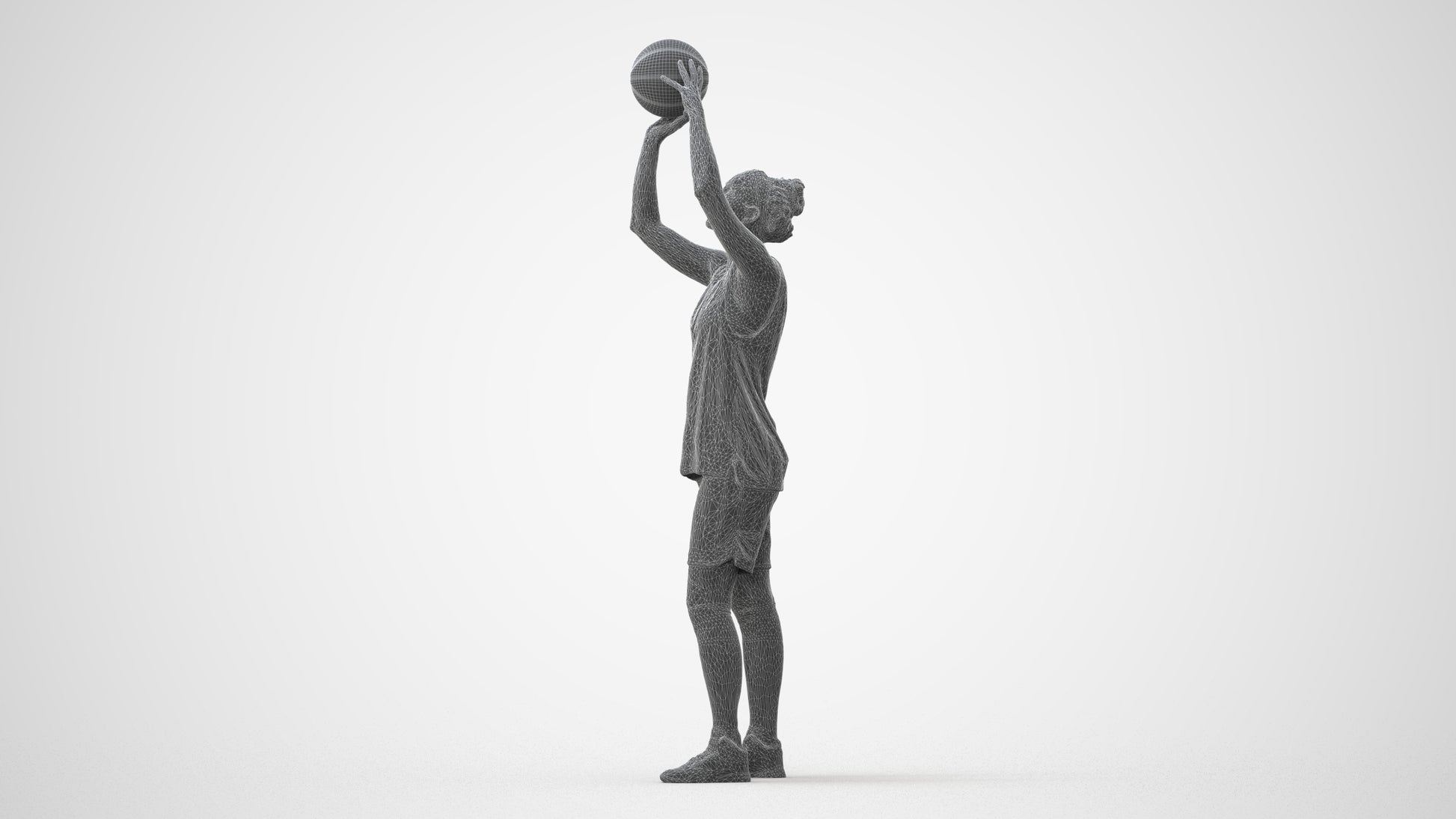photogrammetry 3D woman sport, realistic human model archviz FBX, square thumbnail