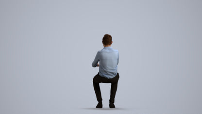 realistic 3D human boy kids, archviz people FBX OBJ for Blender, front view render