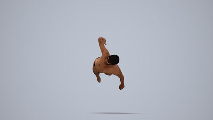 realistic 3D people man sport pool, render-ready for V-Ray and Corona, FBX OBJ, top-down view render