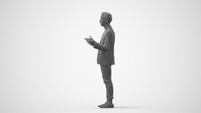 realistic 3D people man business, render-ready for V-Ray and Corona, FBX OBJ, square thumbnail