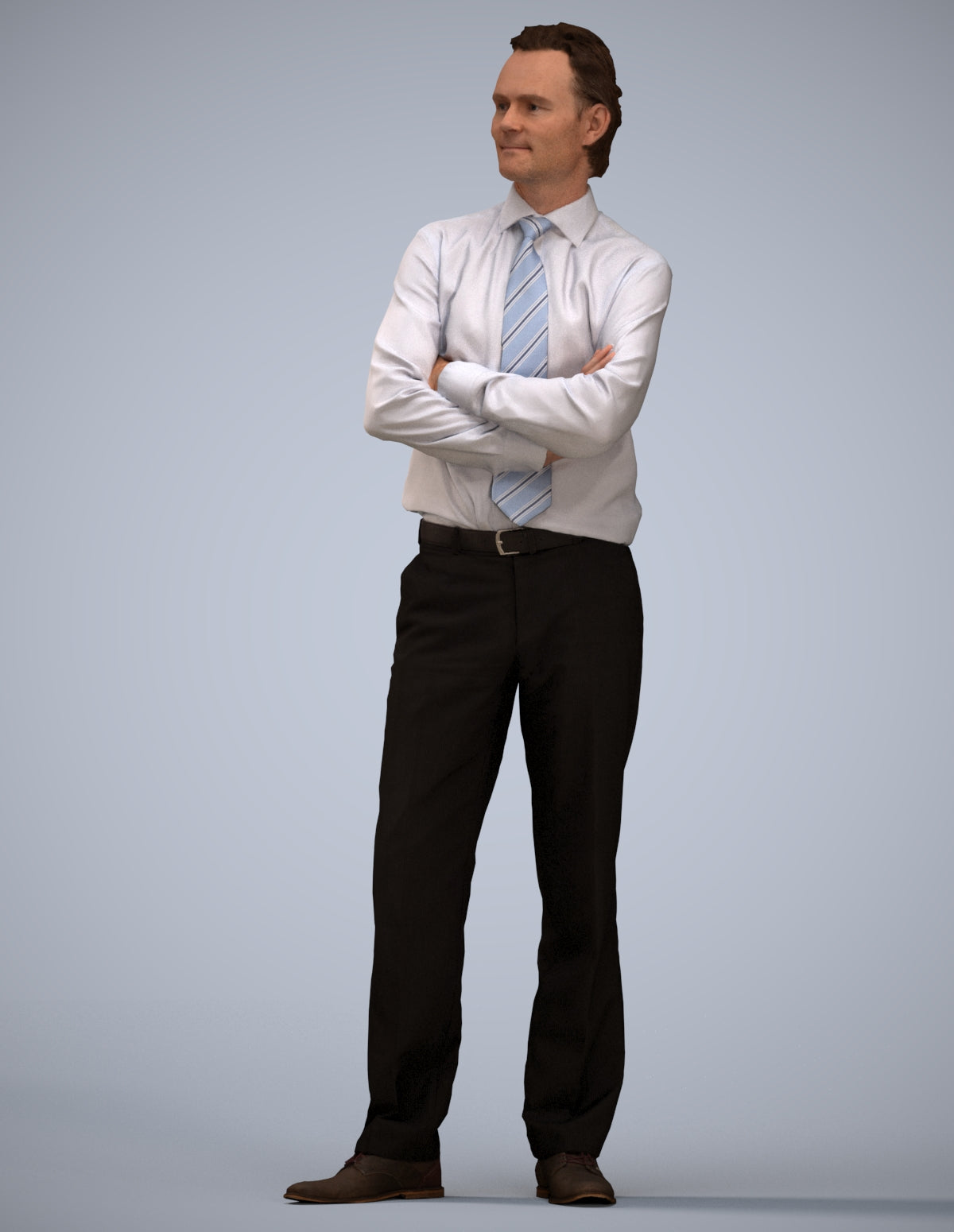 realistic 3D people man business, render-ready for V-Ray and Corona, FBX OBJ
