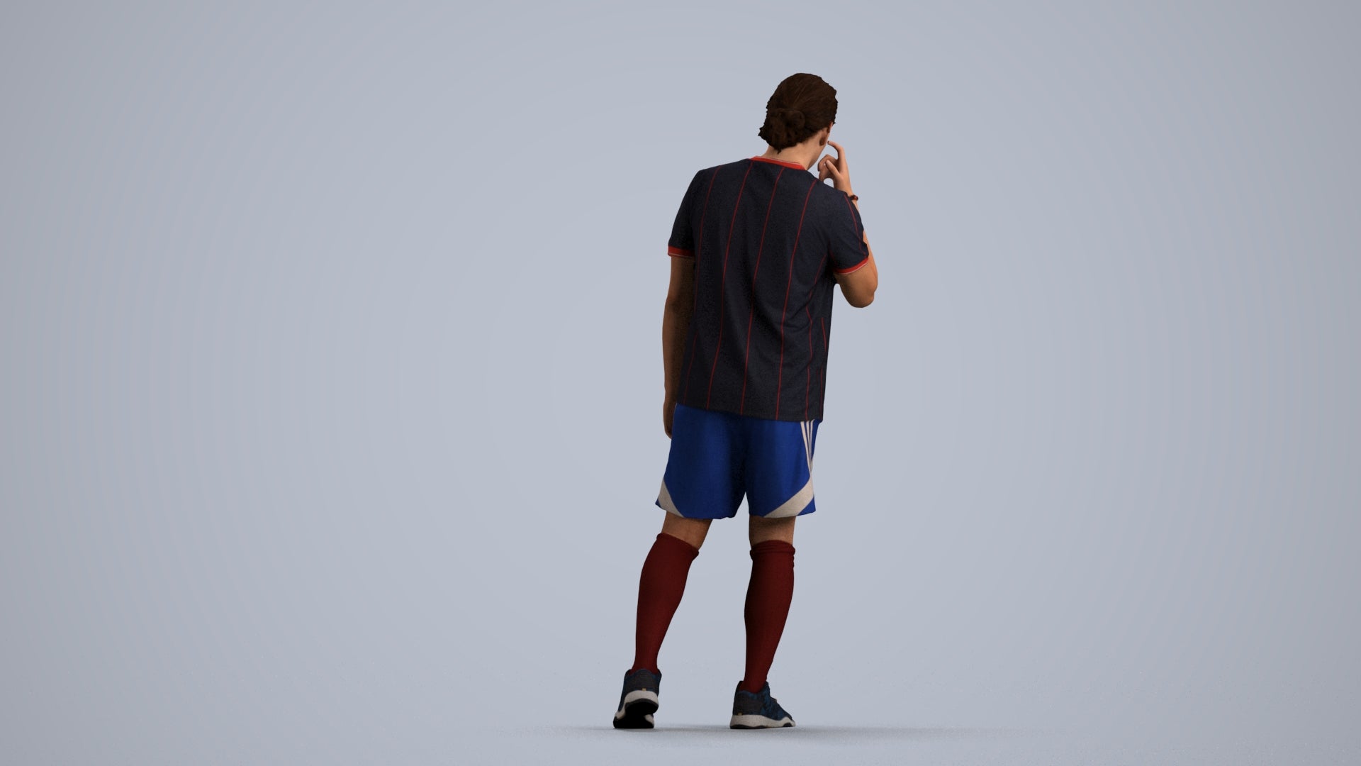 realistic 3D people man sport, render-ready for V-Ray and Corona, FBX OBJ, front view render