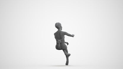 3D people model woman casual sitting, scanned human for 3ds Max rendering, wireframe front view
