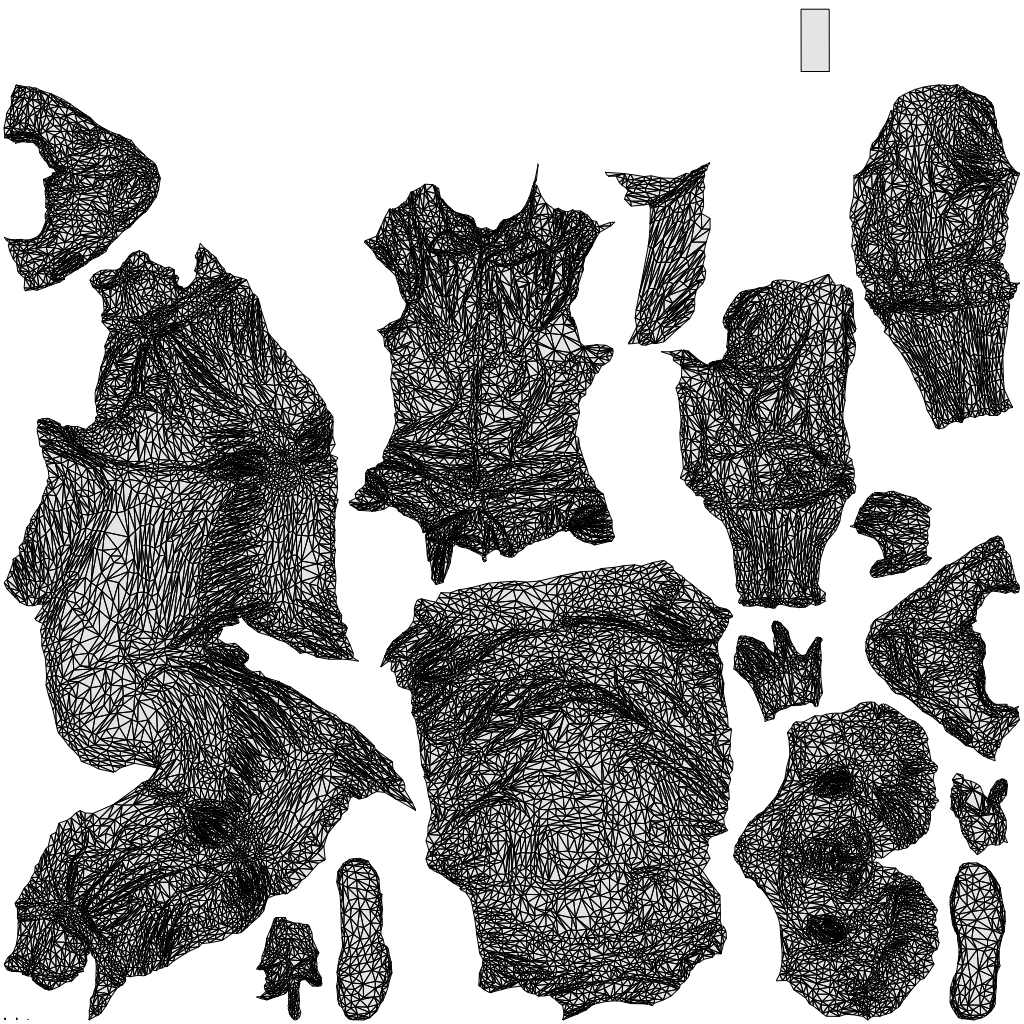 realistic 3D man casual sitting, scanned archviz people for Blender and 3ds Max, wireframe top-down view