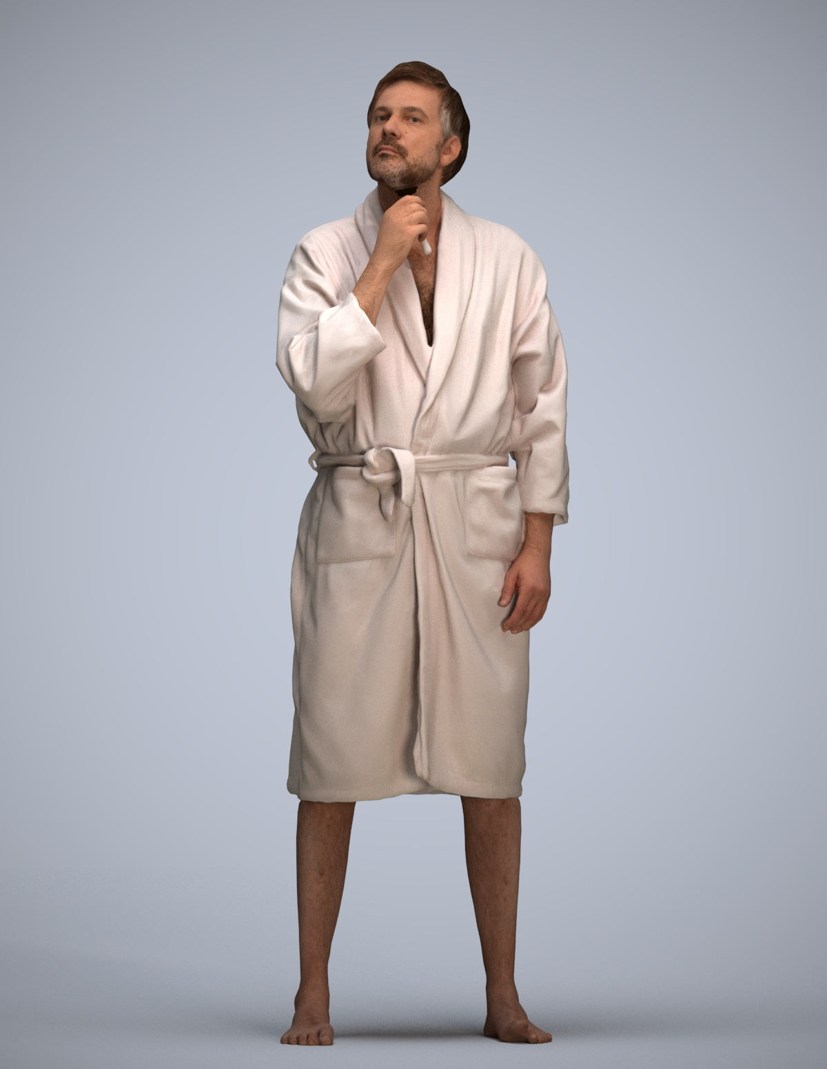 3D scanned man sport, photorealistic archviz people for Enscape and SketchUp