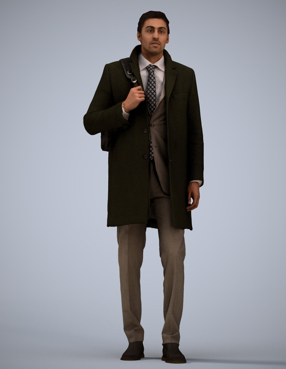 photogrammetry 3D man business, realistic human model archviz FBX