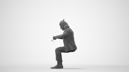 3D scanned man formalaffairs casual, photorealistic archviz people for Enscape and SketchUp, square thumbnail