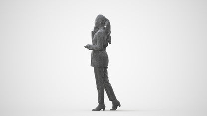 3D scanned woman business, photorealistic archviz people for Enscape and SketchUp, square thumbnail