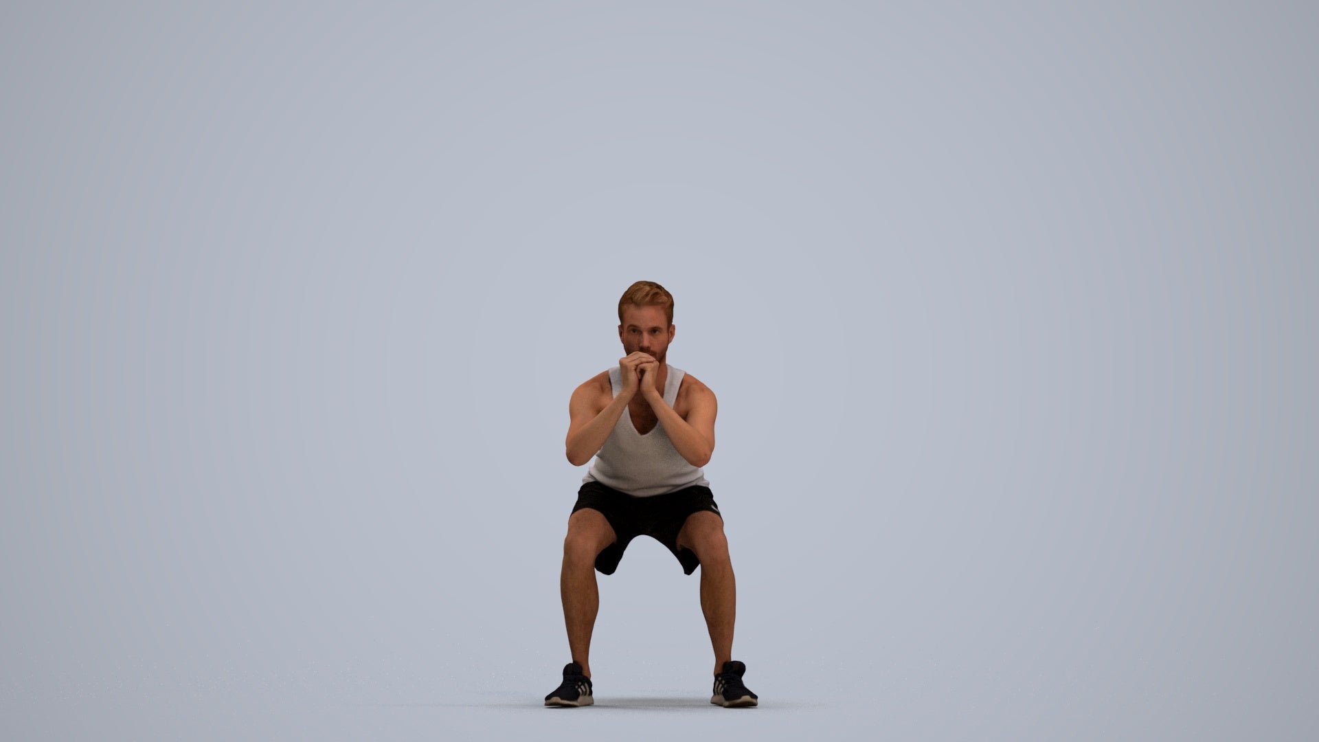 photogrammetry 3D man sport, realistic human model archviz FBX, standing pose render