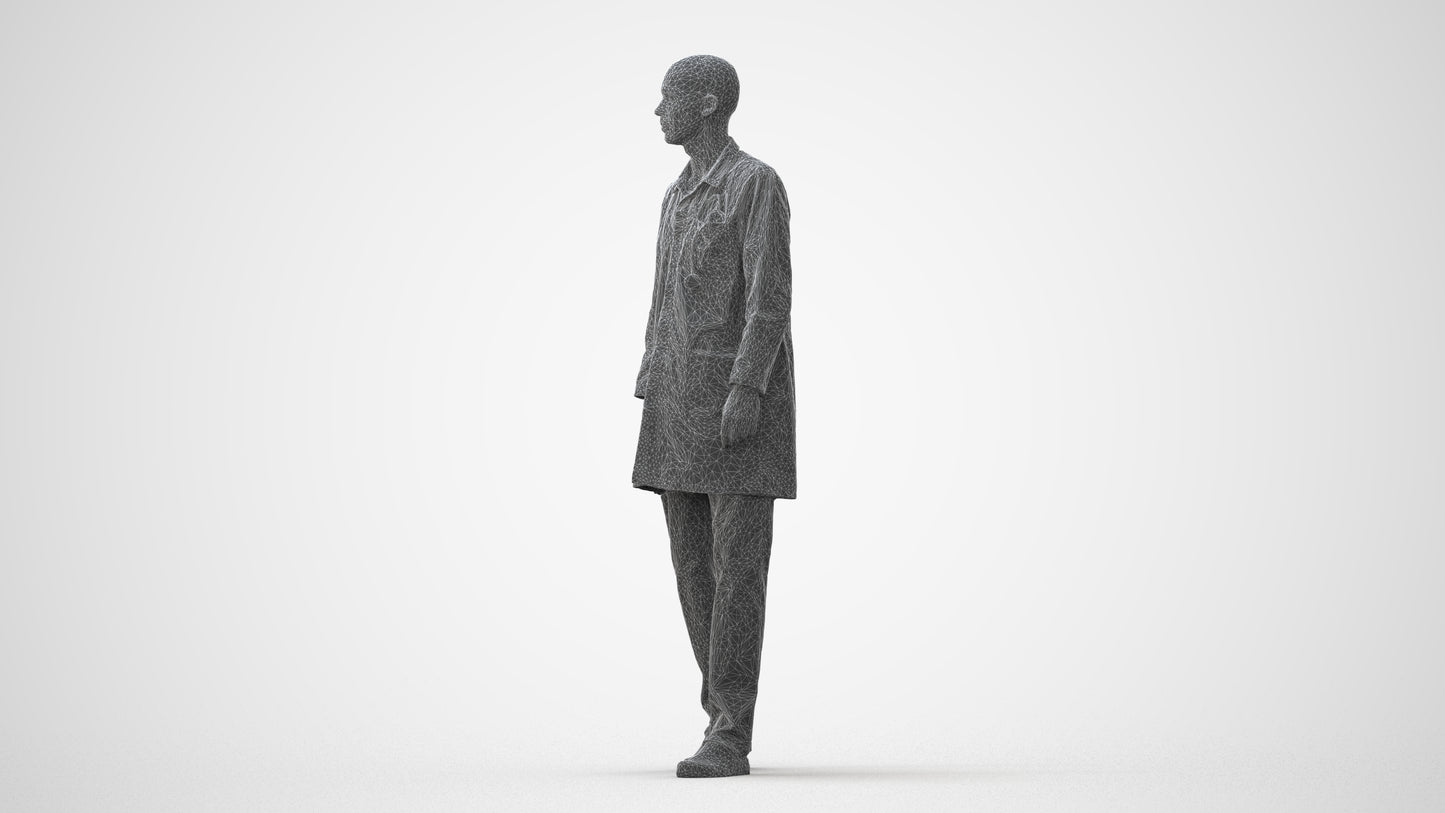 realistic 3D man medical, scanned archviz people for Blender and 3ds Max, square thumbnail