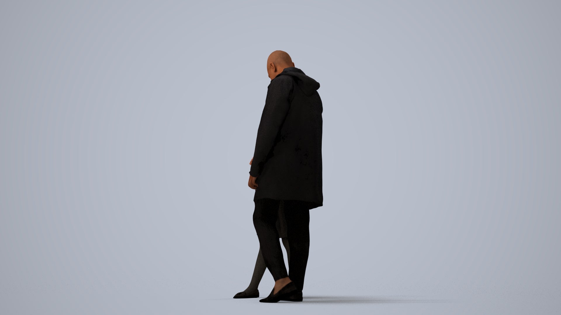 realistic 3D human girl business kids, archviz people FBX OBJ for Blender, three-quarter view render