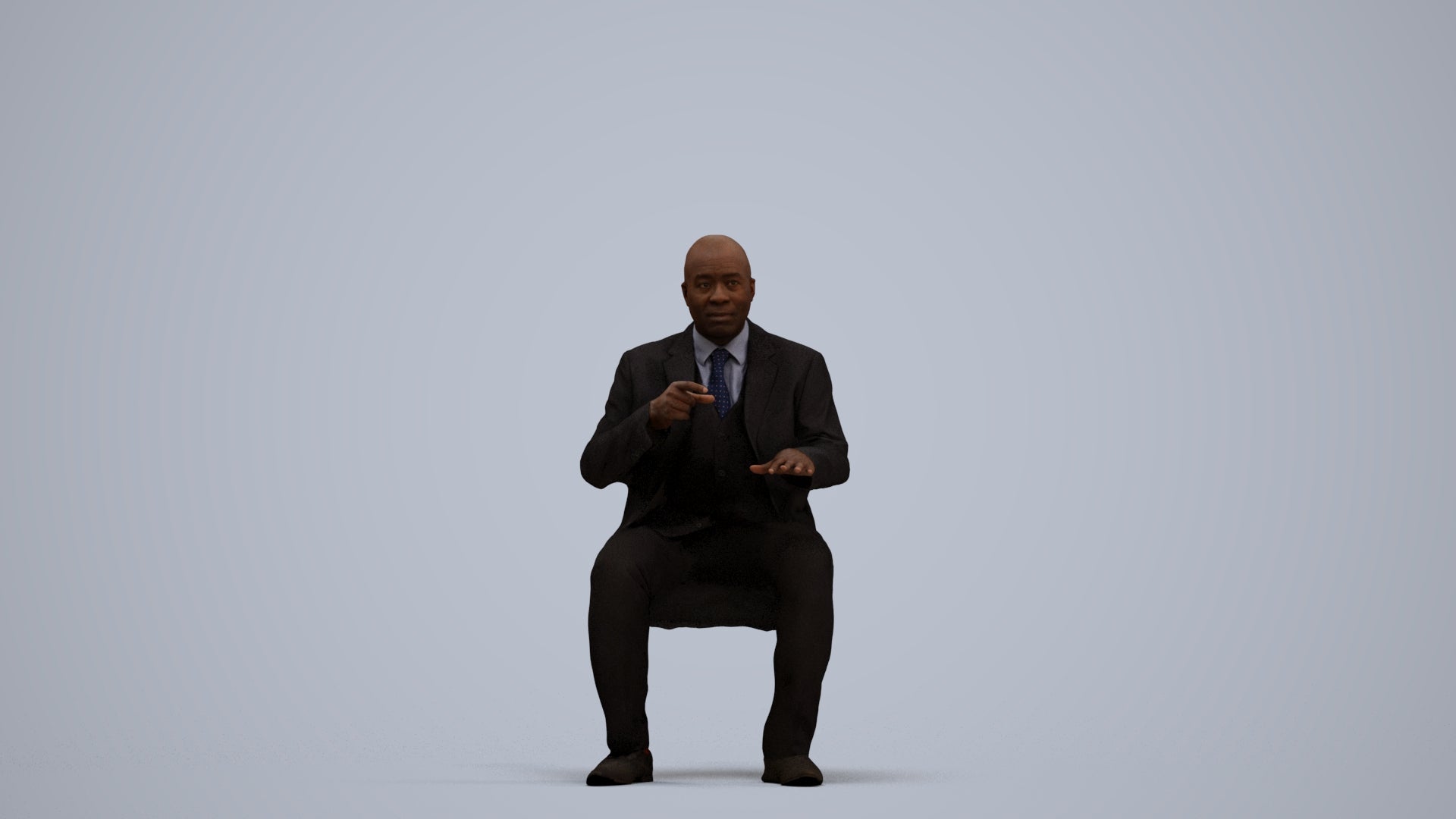 realistic 3D people man business, render-ready for V-Ray and Corona, FBX OBJ, standing pose render