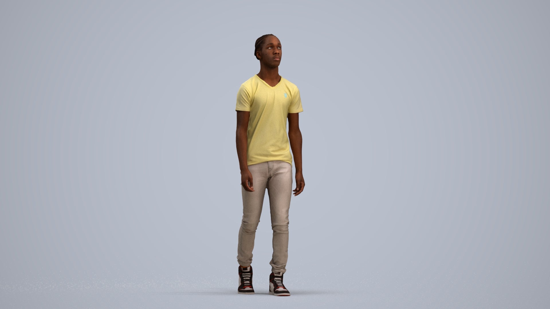 realistic 3D people boy casual kids, render-ready for V-Ray and Corona, FBX OBJ, standing pose render