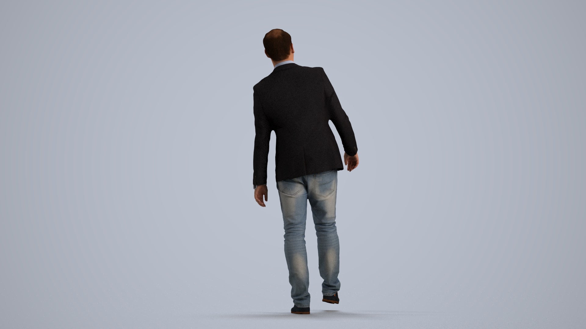 realistic 3D people man business, render-ready for V-Ray and Corona, FBX OBJ, front view render