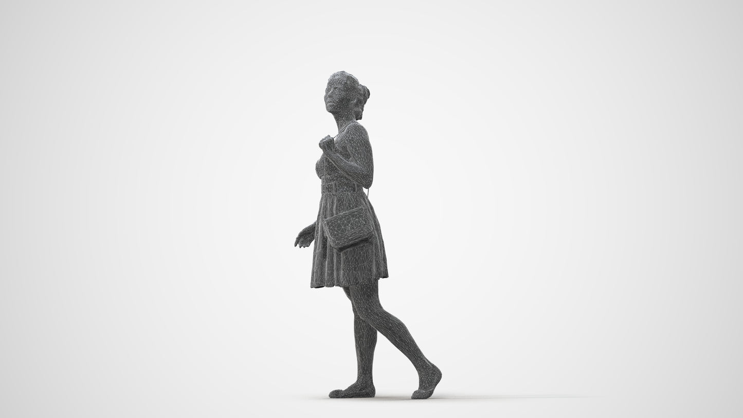 realistic 3D woman formal formalaffairs, scanned archviz people for Blender and 3ds Max, square thumbnail