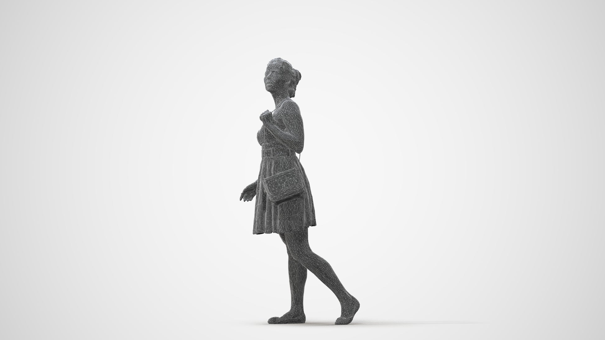 realistic 3D woman formal formalaffairs, scanned archviz people for Blender and 3ds Max, square thumbnail