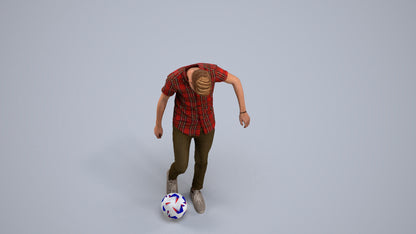 3D human model man sport standing, photogrammetry scanned person for archviz, back view render
