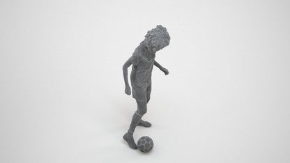 realistic 3D woman sport, scanned archviz people for Blender and 3ds Max, wireframe three-quarter view