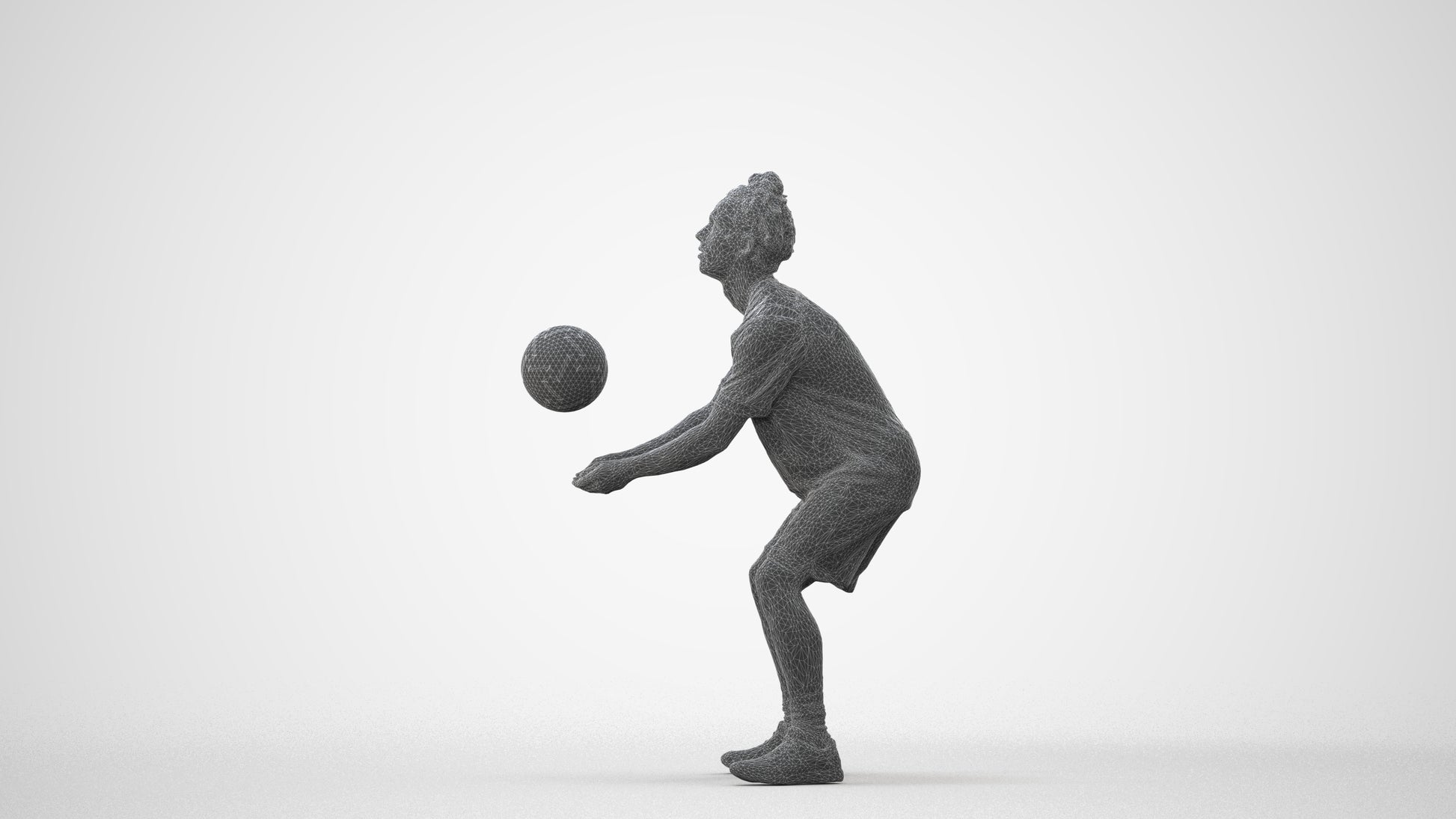 3D scanned man sport, photorealistic archviz people for Enscape and SketchUp, square thumbnail