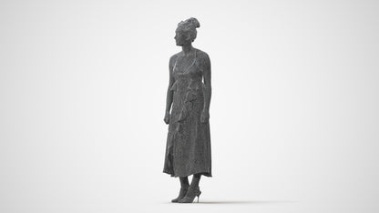 scanned 3D woman formal formalaffairs, photogrammetry people for Enscape and V-Ray, square thumbnail