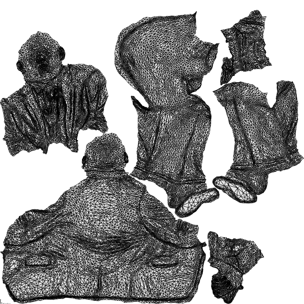 realistic 3D human man business, archviz people FBX OBJ for Blender, wireframe top-down view