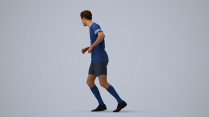 realistic 3D man sport, scanned archviz people for Blender and 3ds Max, three-quarter view render