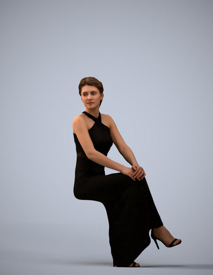 realistic 3D woman formal formalaffairs, scanned archviz people for Blender and 3ds Max
