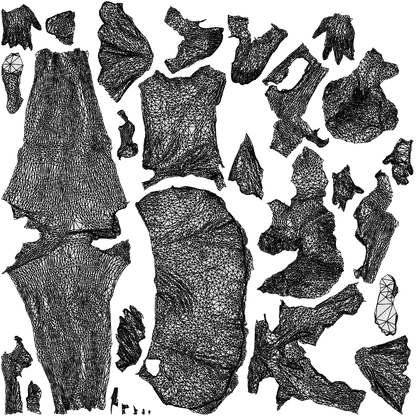 3D scanned woman bathroom, photorealistic archviz people for Enscape and SketchUp, wireframe top-down view