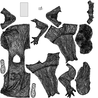 photogrammetry 3D man sport standing, realistic human model archviz FBX, wireframe top-down view